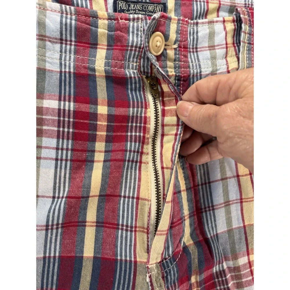 Polo Jeans Company Cargo Shorts Mens 38 Red Blue Yellow Green Madra Ralph Lauren